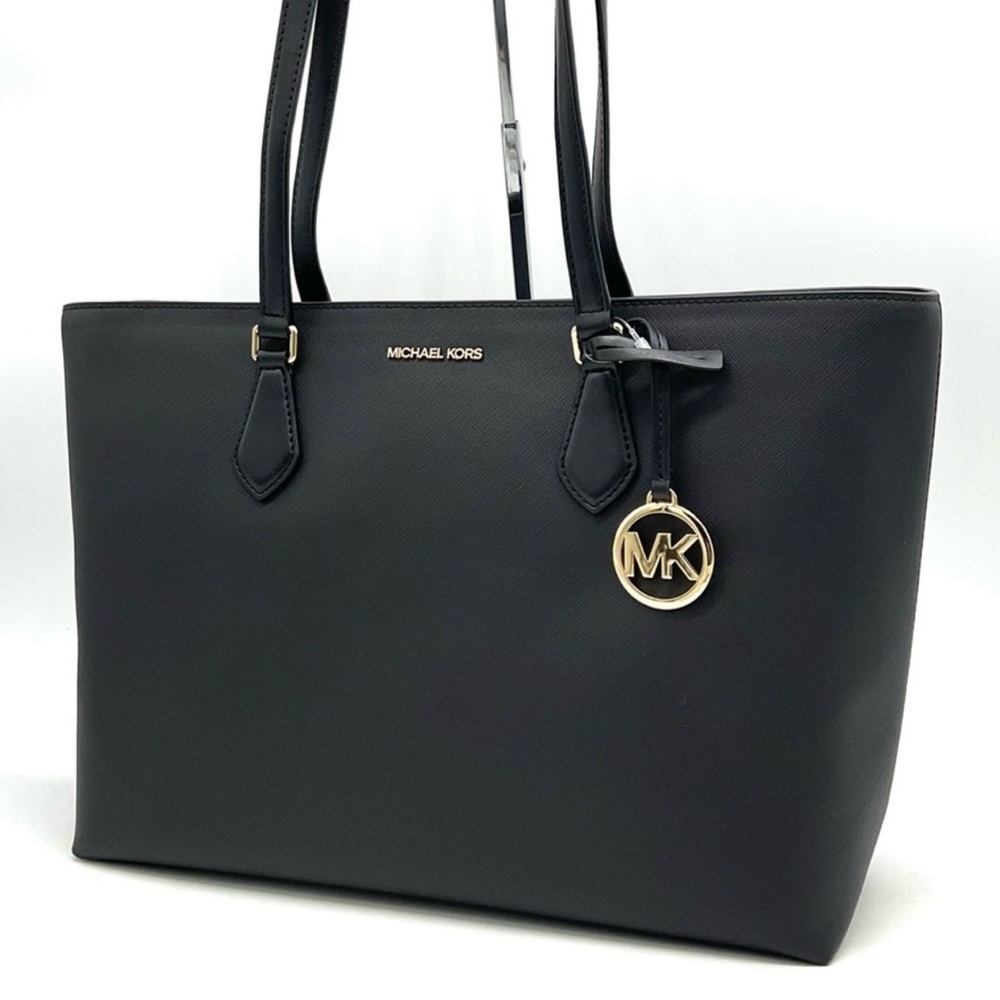 Michael Kors Bag Large Sheila Mf Tote Bag Black/Gold